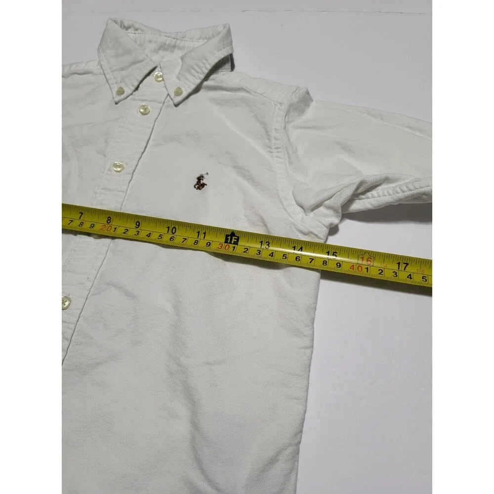 (#L3) Polo Ralph Lauren Boys Oxford Button Down White  Size Toddler 4T